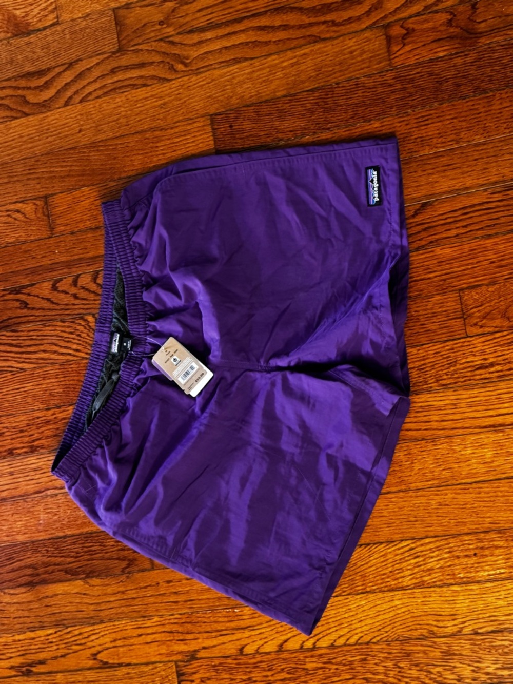 Patagonia NWT Men’s Baggies Purple Elastic Waist Nylon Shorts 5”
